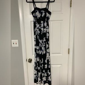 Black floral dress